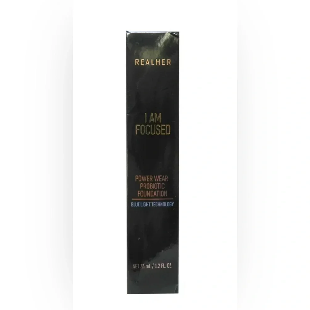 NEW Realher Power Wear Probiotic Foundation I Am Focused (Fair Ivory) 1.2 Ounces